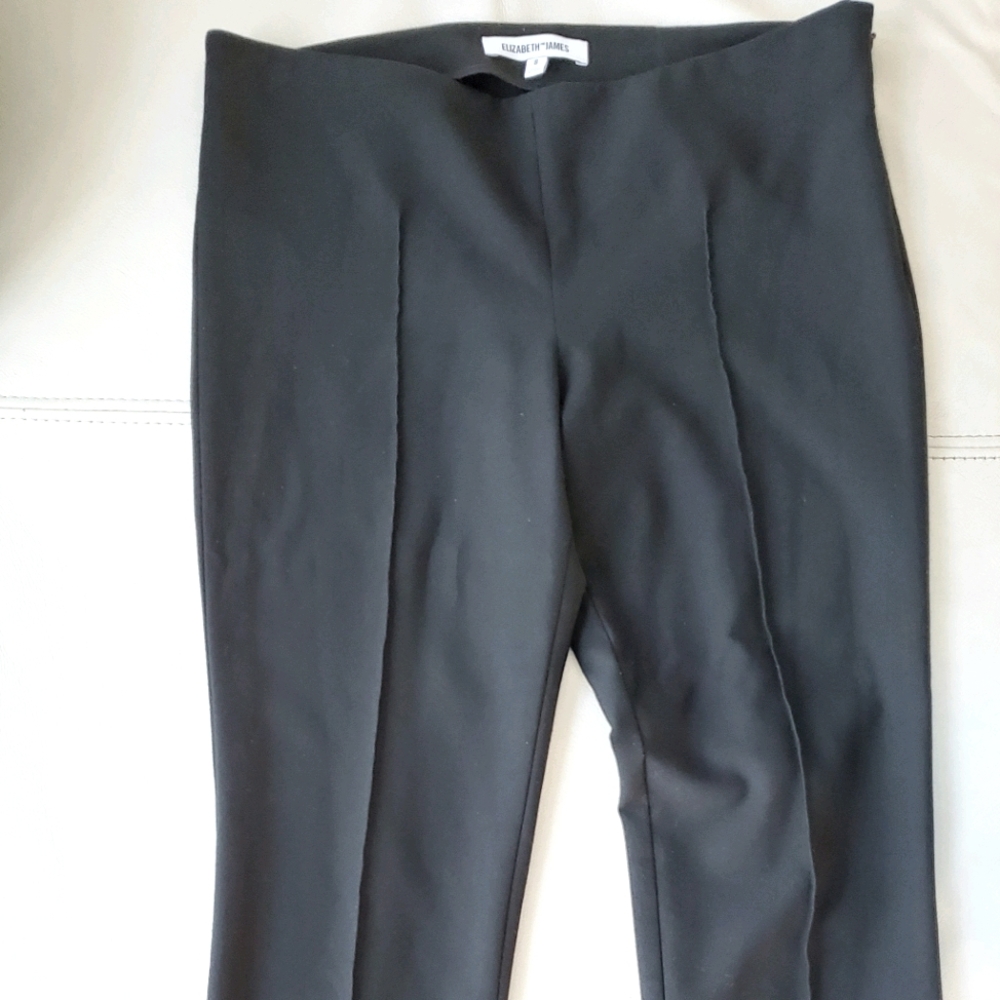 Elizabeth & James black straight stretch pants